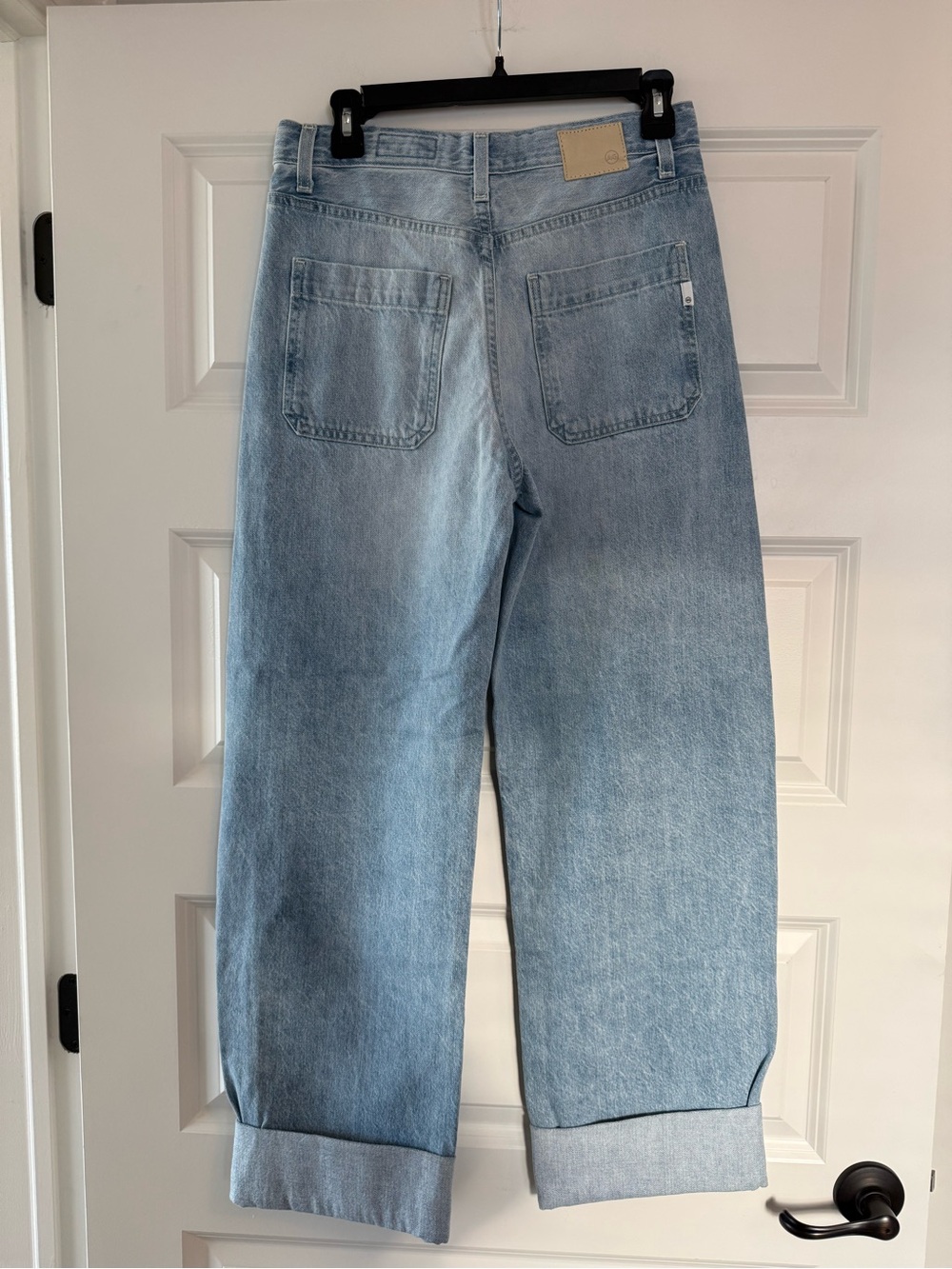 NWOT AG Mercer Cuffed High Rise Barrel Jeans - Picture 4 of 6